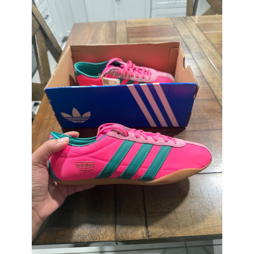 Adidas Originals Tokyo W Pink Teal Gum Sole Sneakers Womens 6.5